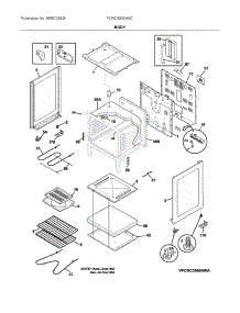 Body parts for Frigidaire Electric Range FCRC3005AWC from AppliancePartsPros.com