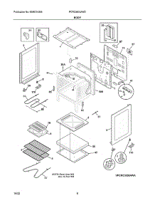 Body parts for Frigidaire Electric Range FCRC3005AWD from AppliancePartsPros.com