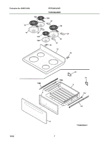 Top / Drawer parts for Frigidaire Electric Range FCRC3005AWD from AppliancePartsPros.com