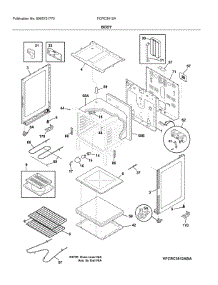 Body parts for Frigidaire Electric Range FCRC3012ABB from AppliancePartsPros.com