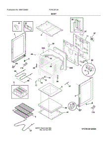 Body parts for Frigidaire Electric Range FCRC3012AWC from AppliancePartsPros.com
