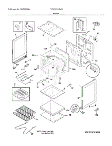Body parts for Frigidaire Electric Range FCRC301CAWB from AppliancePartsPros.com