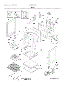 Body parts for Frigidaire Electric Range FCRE305CASA from AppliancePartsPros.com