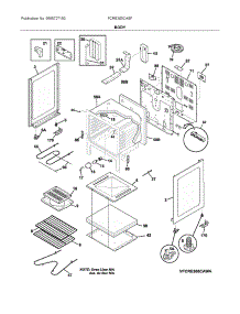 Body parts for Frigidaire Electric Range FCRE305CASF from AppliancePartsPros.com