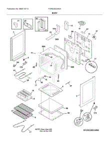 Body parts for Frigidaire Electric Range FCRE305CAWA from AppliancePartsPros.com