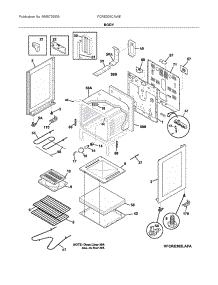 Body parts for Frigidaire Electric Range FCRE305CAWE from AppliancePartsPros.com