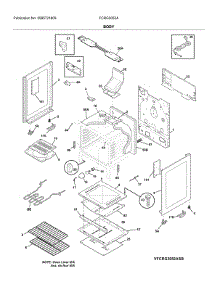 Body parts for Frigidaire Gas Range FCRG3052ABB from AppliancePartsPros.com