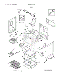 Body parts for Frigidaire Gas Range FCRG3052ASC from AppliancePartsPros.com