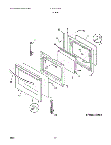 Door parts for Frigidaire Gas Range FCRG3052ASE from AppliancePartsPros.com