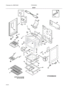 Body parts for Frigidaire Gas Range FCRG3052AWC from AppliancePartsPros.com