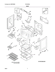 Body parts for Frigidaire Gas Range FCRG3052AWD from AppliancePartsPros.com