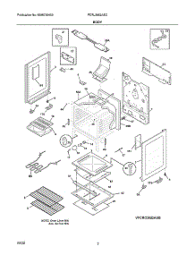Body parts for Frigidaire Gas Range FCRL3052ASC from AppliancePartsPros.com