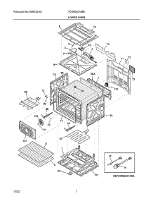 Lower Oven parts for Frigidaire Electric Wall Oven FCWD3027ABB from AppliancePartsPros.com