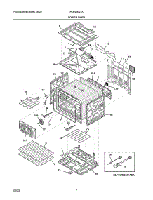 Lower Oven parts for Frigidaire Range Hood FCWD3027AWC from AppliancePartsPros.com