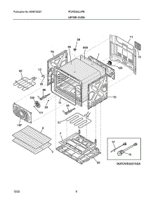 Upper Oven parts for Frigidaire Electric Wall Oven FCWD302LAFB from AppliancePartsPros.com