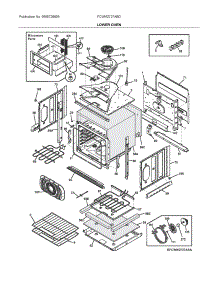 Lower Oven parts for Frigidaire Wall Oven/Microwave Combo FCWM2727ABD from AppliancePartsPros.com