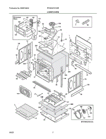 Lower Oven parts for Frigidaire Range Hood FCWM2727ASE from AppliancePartsPros.com