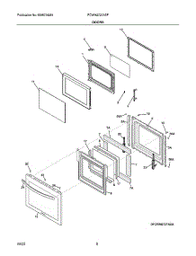 Door parts for Frigidaire Range Hood FCWM2727ASF from AppliancePartsPros.com