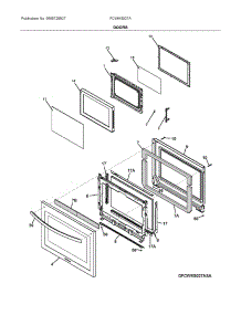 Doors parts for Frigidaire Wall Oven/Microwave Combo FCWM3027ADA from AppliancePartsPros.com