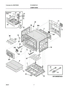 Lower Oven parts for Frigidaire Range Hood FCWM3027ADC from AppliancePartsPros.com