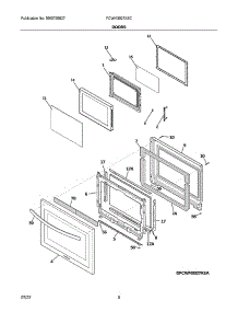 Door parts for Frigidaire Range Hood FCWM3027ASC from AppliancePartsPros.com