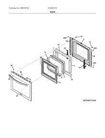 Door parts for Frigidaire Electric Wall Oven FCWS2727AWD from AppliancePartsPros.com
