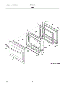 Door parts for Frigidaire Range Hood FCWS3027ABC from AppliancePartsPros.com