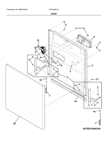 Door parts for Frigidaire Dishwasher FDPC4221AS0A from AppliancePartsPros.com