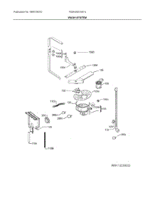 Wash System parts for Frigidaire Dishwasher FDSH4501AS1A from AppliancePartsPros.com