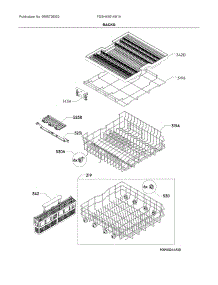 Racks parts for Frigidaire Dishwasher FDSH4501AS1A from AppliancePartsPros.com