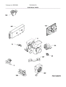 Electrical Parts parts for Frigidaire Dishwasher FDSH450LAF2A from AppliancePartsPros.com
