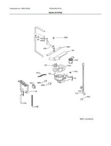 Wash System parts for Frigidaire Dishwasher FDSH450LAF2A from AppliancePartsPros.com