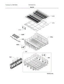Racks parts for Frigidaire Dishwasher FDSH450LAF2A from AppliancePartsPros.com