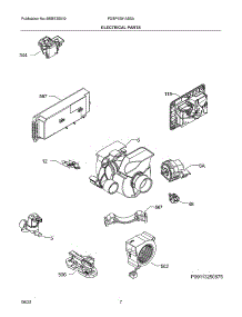 Electrical Parts parts for Frigidaire Dishwasher FDSP4501AS0A from AppliancePartsPros.com