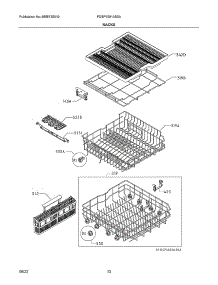 Racks parts for Frigidaire Dishwasher FDSP4501AS0A from AppliancePartsPros.com