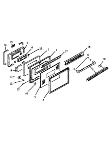 Oven Door Assembly (Fdu2482b / P1130613nb) (Fdu2482b / P1130630nb) (Fdu2482d / All) (Fdu2482k / P1130625nk) (Fdu2482k / P1130630nk) (Fdu2482ww / All) (Fdu2492b / P1130625nb) (Fdu2492ww / P1130626n) (Fdu2492ww / P1130630nww) parts for Modern Maid Electric Range FDU2482WW-ALL from AppliancePartsPros.com