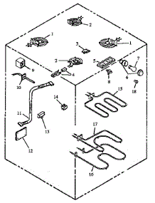 Electrical Components parts for Modern Maid Electric Range FDU2492B-P1130630NB from AppliancePartsPros.com