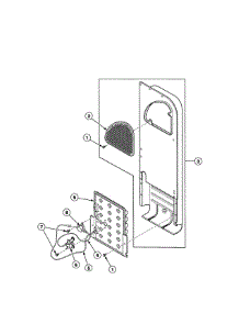 Heater Duct parts for Speed Queen Dryer FEU17AWF1702 from AppliancePartsPros.com