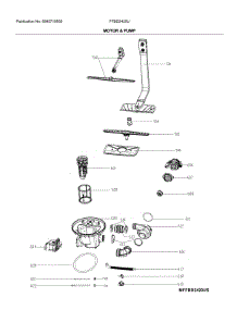 Motor & Pump parts for Frigidaire Dishwasher FFBD2420UW from AppliancePartsPros.com