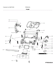 Frame parts for Frigidaire Dishwasher FFBD2420UW from AppliancePartsPros.com