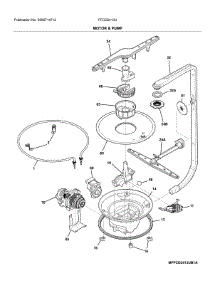 Motor & Pump parts for Frigidaire Dishwasher FFCD2413UW2A from AppliancePartsPros.com