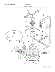 Motor & Pump parts for Frigidaire Dishwasher FFCD2418US1A from AppliancePartsPros.com