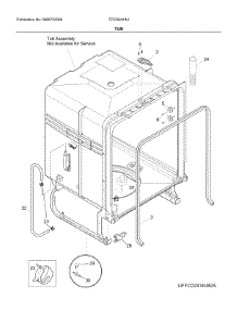 Tub parts for Frigidaire Dishwasher FFCD2418US2A from AppliancePartsPros.com