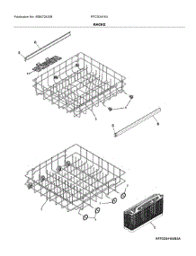 Racks parts for Frigidaire Dishwasher FFCD2418US3A from AppliancePartsPros.com
