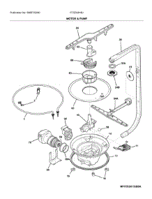 Motor & Pump parts for Frigidaire Dishwasher FFCD2418UW2A from AppliancePartsPros.com