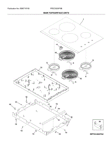 Main Top / Surface Units parts for Frigidaire Electric Cooktop FFEC3024PSB from AppliancePartsPros.com