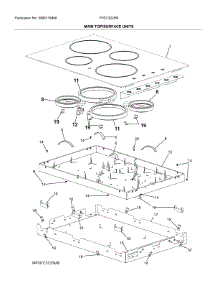Main Top / Surface Units parts for Frigidaire Electric Cooktop FFEC3225MWB from AppliancePartsPros.com
