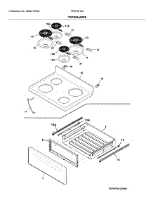 Top / Drawer parts for Frigidaire Electric Range FFEF3012UBC from AppliancePartsPros.com