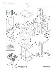 Body parts for Frigidaire Electric Range FFEF3016VBB from AppliancePartsPros.com