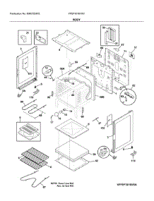Body parts for Frigidaire Electric Range FFEF3016VSC from AppliancePartsPros.com